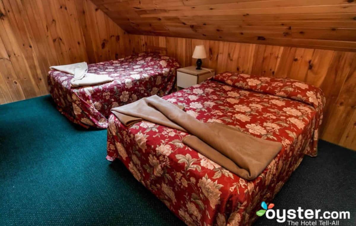 Loft Style Duplex Cabin bedroom